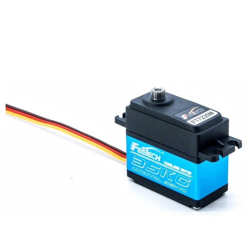 FEETECH FT7235 Servo Motor, 7.4V 35KG 180 Magnetic Encoder, Steel Gears, 25T Spline, 49V, FT-7235-C001