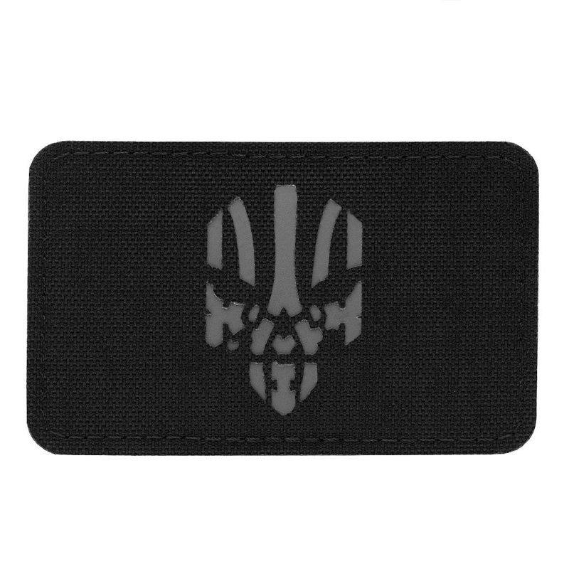 M-Tac Horizontal Mercenary Patch Laser Cut Black/Grey