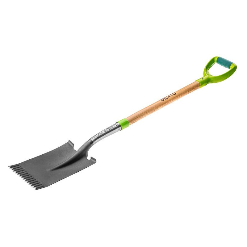 Verto T-REX Straight Spade Shovel with Serrated Edge, 46 Inches, 3.86 lbs