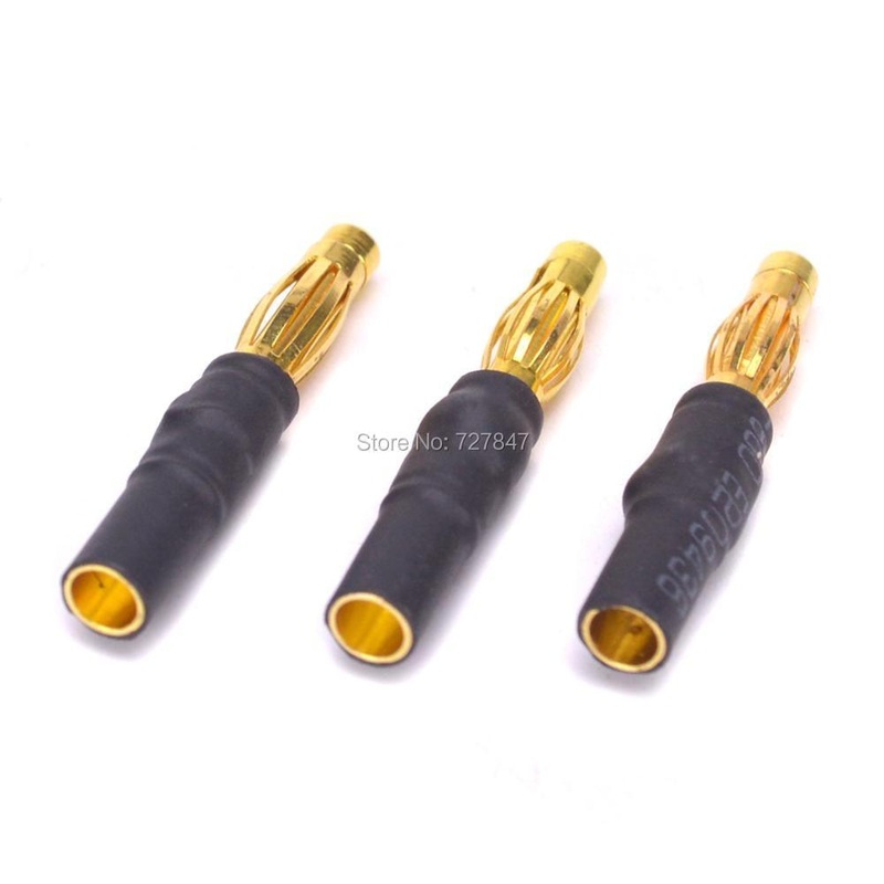 3.5mm Female to 4.0mm Male Gold Bullet banana Connector Adapter for ESC / Motor Part Good Quality 6pcs