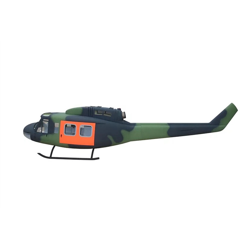 800 ARF SAR UH-1D RC Helicopter Fuselage 800 Size UH1D SM2.0 German Army Kit