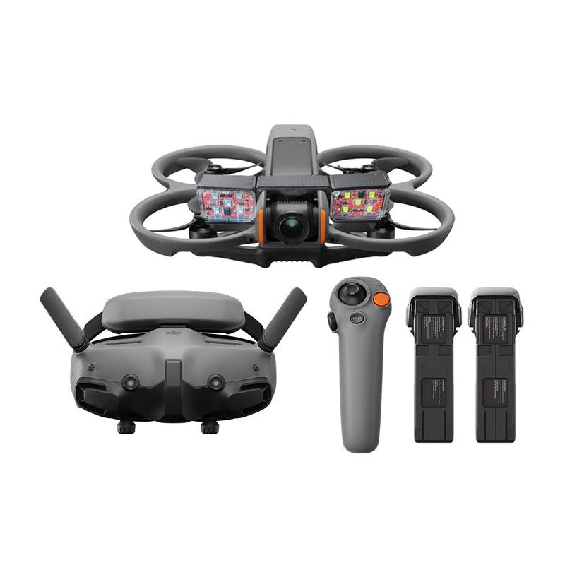 DJI Avata 2 Tactical Bundle - Fly More Kit with 3 Batteries and Lighting Kit