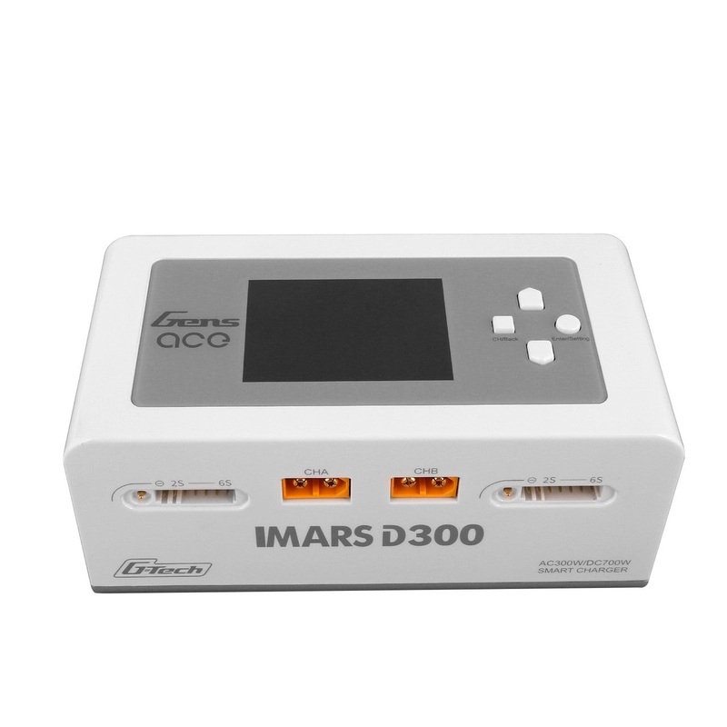 Gens Ace iMars D300 G-Tech Channel AC/DC 300W/700W RC Battery Charger