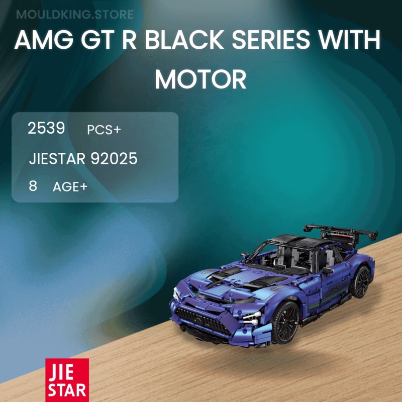 JIESTAR 92025 AMG GT R Black Series With Motor with 2539 Pieces