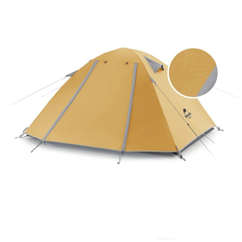 Naturehike P-Series NH18Z022-P Two-Person Tent, 210T/65D, Yellow