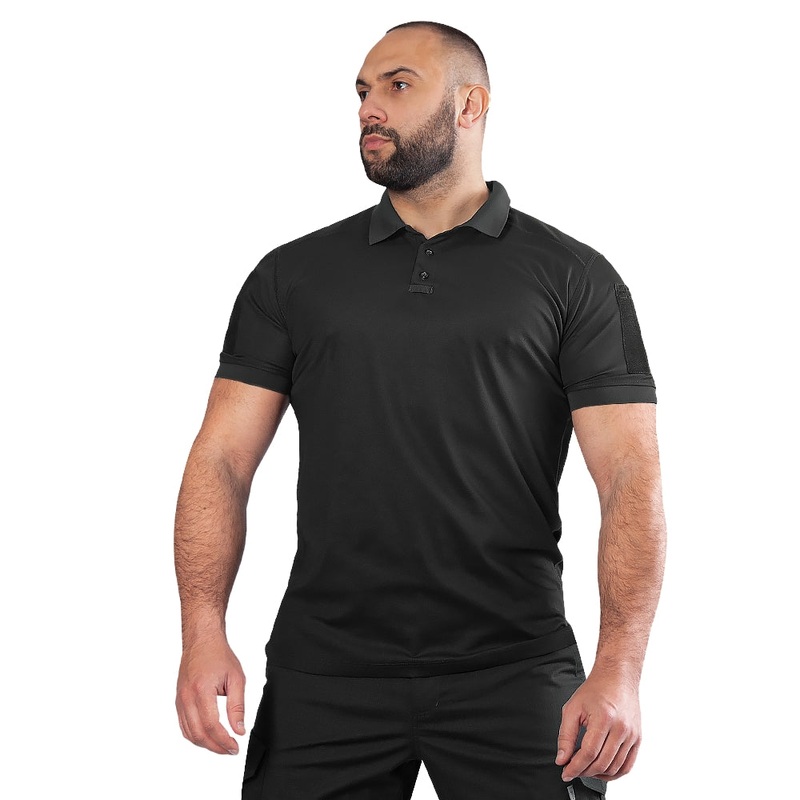 Patrol 2.0 CoolPass Pique LT Black Polo Shirt - Comfort Meets Utility