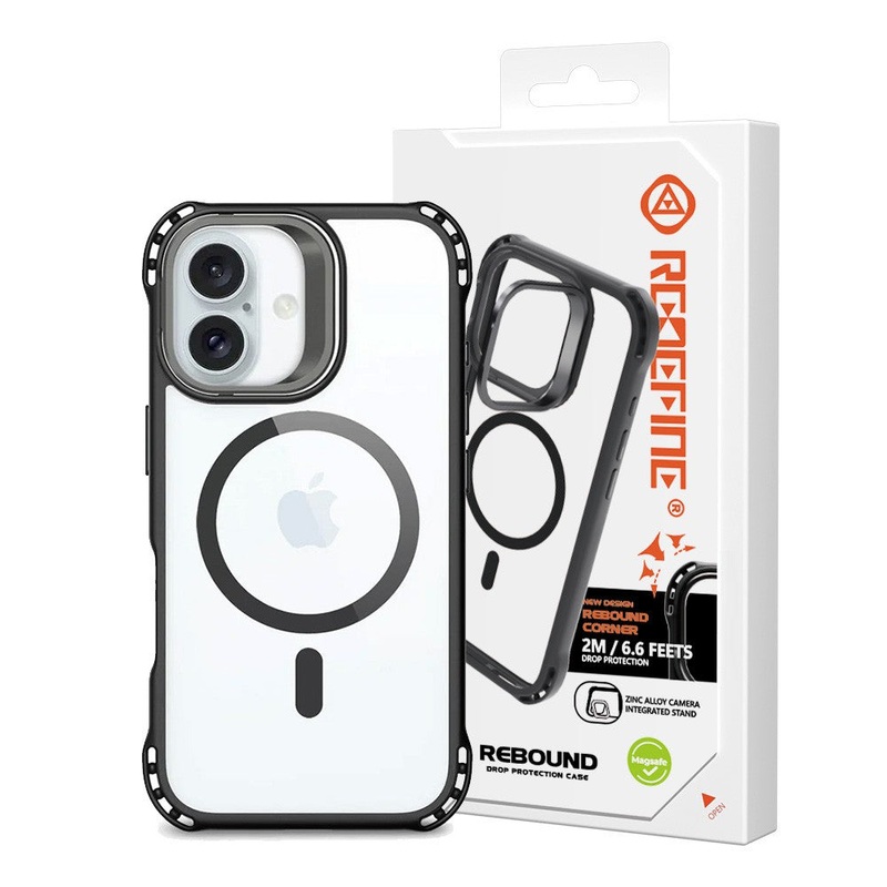REDEFINE Rebound Drop Protection Magsafe Case for iPhone 16 Black