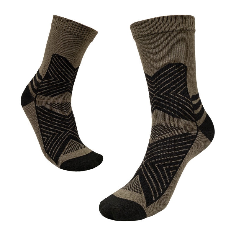Tribe Summer Long Trekking Socks, Olive, Size 44-46