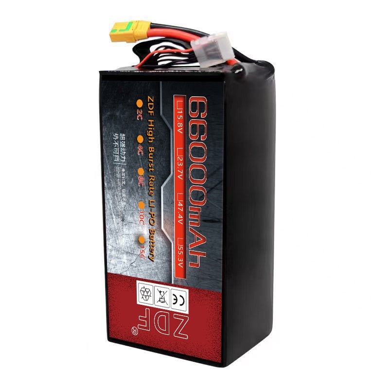 ZDF 6S 12S 14S 66Ah 66000mah High Capacity Single Cell 3.95V max 4.45V LiHvsolid state high density 66ah 35ah battery pack for UAV Agriculture Drone Battery 6S 23.7V 66Ah