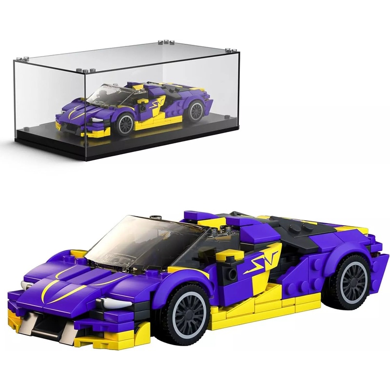 Mould King Speed Champion 27054 Centenario Car with Acrylic Display Case 344pcs