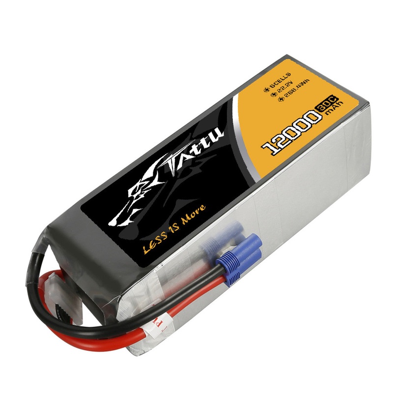 Tattu G-Tech 6S 12000mAh 30C 22.2V Lipo Battery Pack With EC5 Plug For UAV Drone