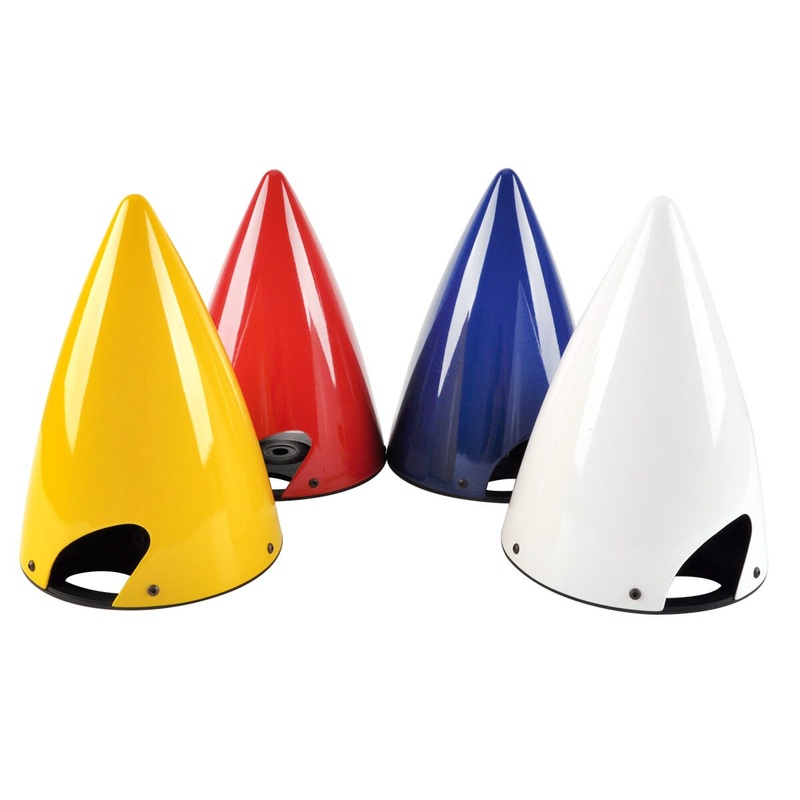 ZYHOBBY Pointed Carbon Fiber Cone Spinner Propeller Cover For 2 Blades For RC Airplane Model 2.75/ 3.0/3.5/ ''4'' 4.5''5''5.5'' inch 4 inch white