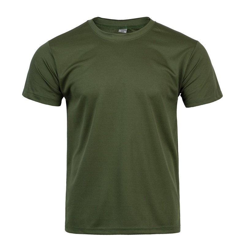 Moisture-Wicking T-Shirt in Olive Green