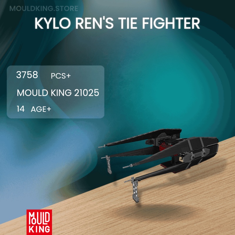 MOULD KING 21025 Kylo Rens Tie Fighter with 3758 Pieces