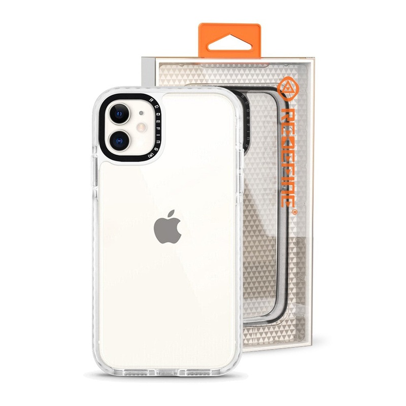 Transparent Candy Color Frame Shockproof Cover Case Black