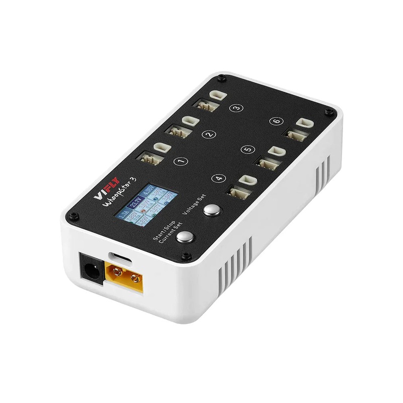 ViFly WhoopStor V3 1S Battery Charger Discharger LiPo LiHV BT2.0 PH2.0 WHITE White