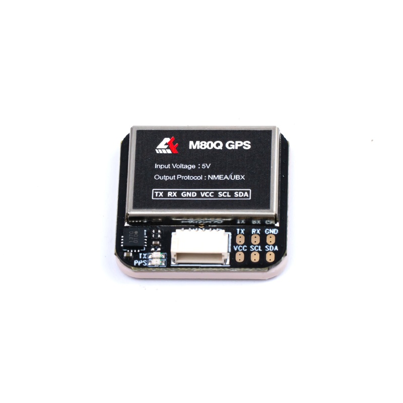 Axisflying M80Q GPS Module w/ Compass (IST8310) GNSS for FPV Freestyle & Long Range, 25256 mm, 18 Hz, -166 dBm