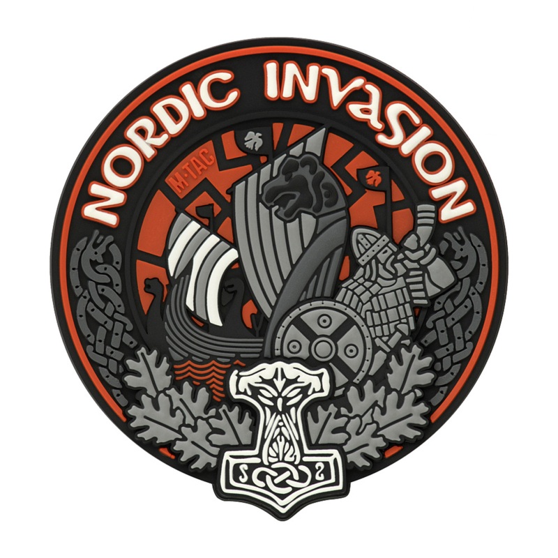 M-Tac Nordic Invasion 3D PVC Patch, Black