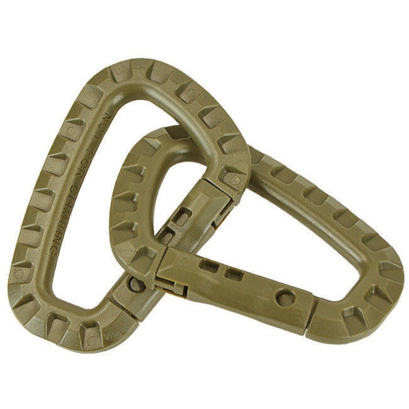 MI-TEC Rugged Carabiners in Coyote Color