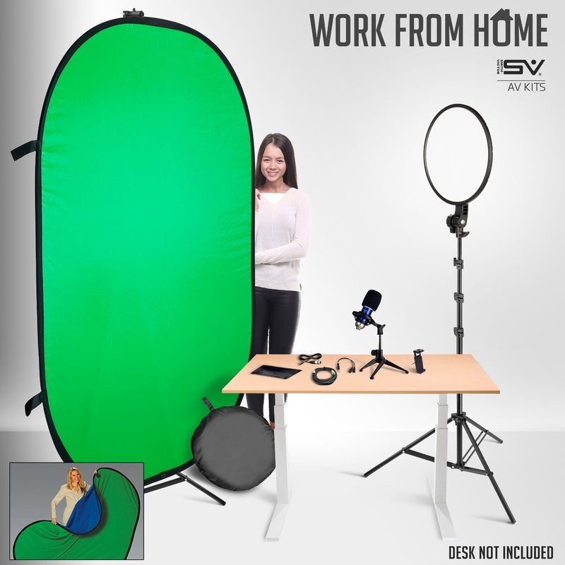 Smith Victor Pro Smartphone/Panel-light Desktop Work-From-Home AV Kit