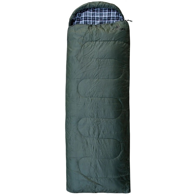 Totem Ember Plus Sleeping Bag with Hood Right Zip Olive 190/75