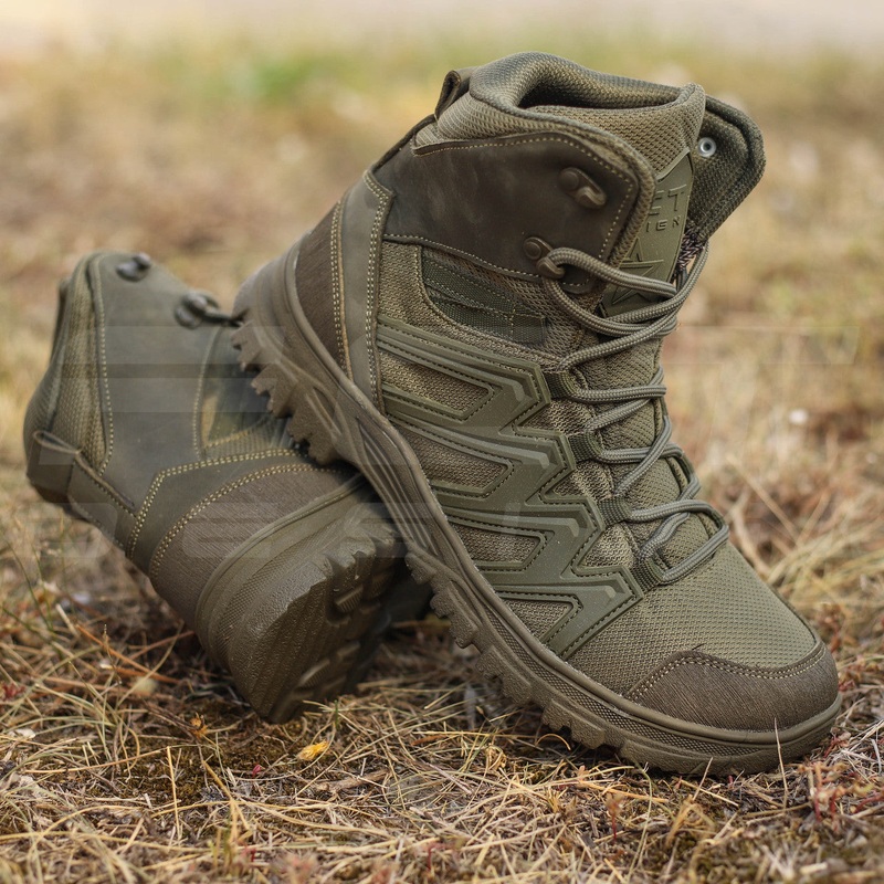 Urban Rugged Boots with Membrane in Khaki