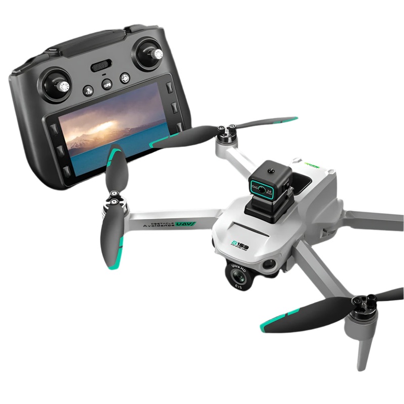 2024 New S159 Drone Professional 8k Camera Four-Axis Aerial Photography with Screen Remote Control 5G WIFI GPS FPV Dron RC 5000M S159-Black-GPS-CB