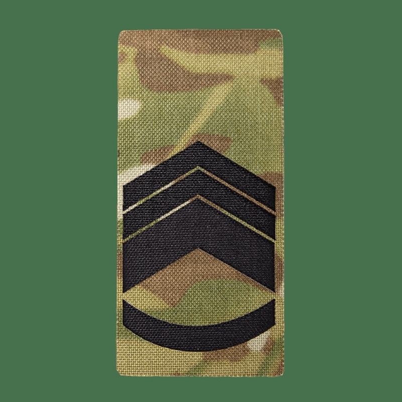 Camotec Senior Master Sergeant Rank Insignia Patch - Durable Utility
