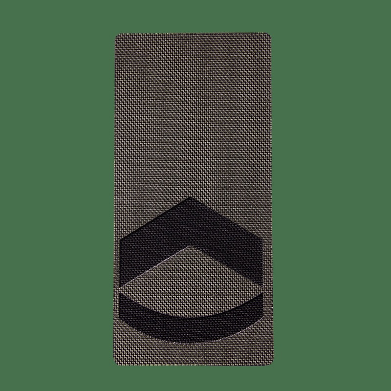 Camotec Sergeant Rank Insignia - Durable Olive Green Patch