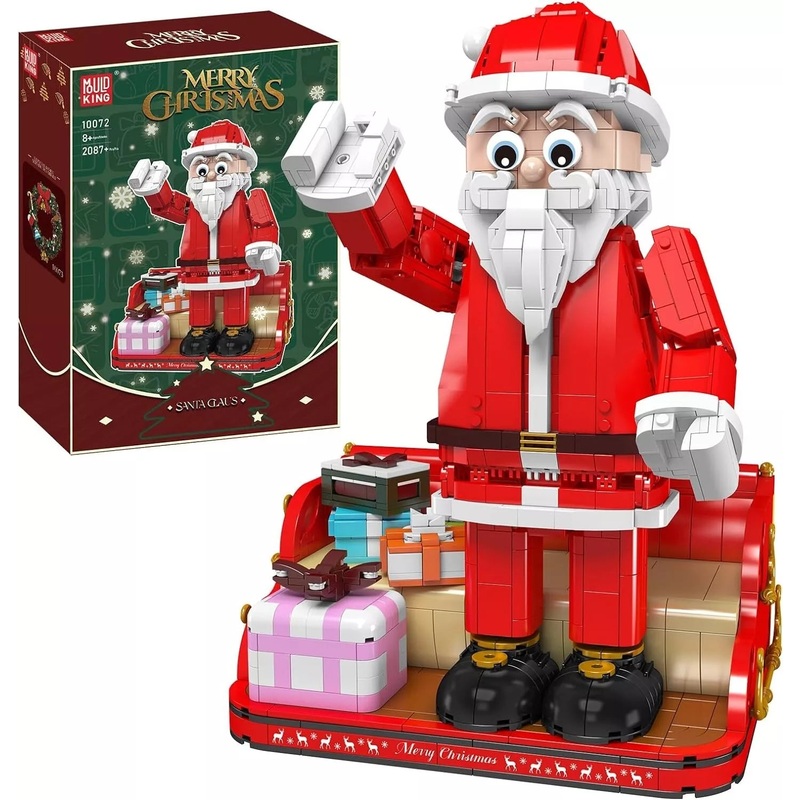 Mould King 10072 Christmas Toys Building Blocks Holiday Advent Santa Claus Dolls