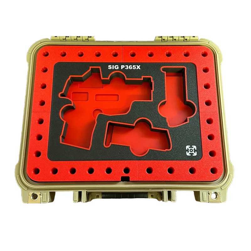 3D Printed Sig Sauer P365X Organizer and Ammo Display Tray For Apache 2800 Case