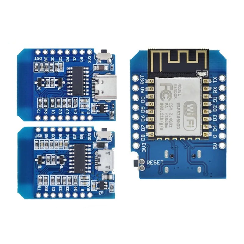 D1 Mini TYPE-C/MICRO ESP8266 ESP-12F CH340G V2 USB D1 Mini WIFI Development Board D1 Mini NodeMCU Lua IOT Board 3.3V With Pins D1 MINI TYPE-C