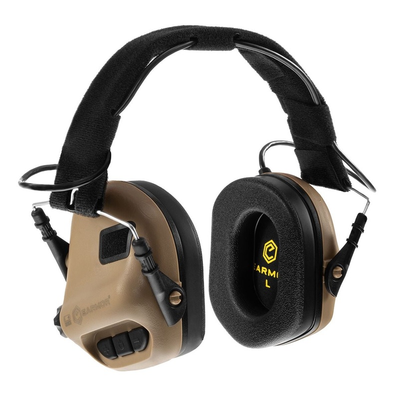 EARMOR M31 Rugged Headset Coyote with Universal Mount