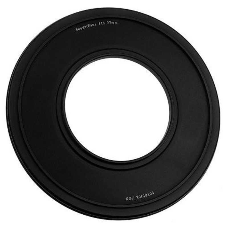 Fotodiox WonderPana 145 Step-Up Ring from Fotodiox Pro - Anodized Black Metal Step Up Ring for 77mm, 82mm or 95mm Lens Threads to WonderPana 145mm Round Filters