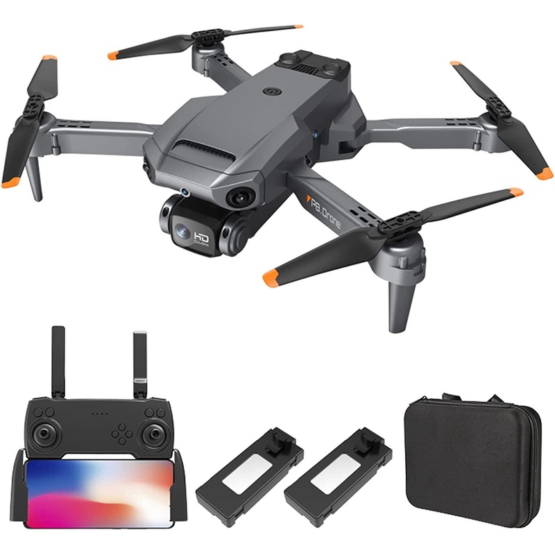 GoolRC Drone with Camera for Beginner - 4K Dual Camera RC Quadcopter with Function 4 Sided Obstacle Avoidance Waypoint Flight Gesture Control Storage Bag Package Drones for Kids 2 Battery