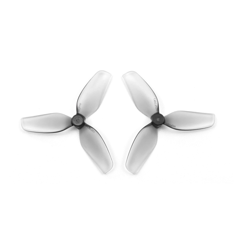 HQ Ultralight Whoop Prop 1.4X0.9X3 (35mm) Grey PC 1mm Shaft Propellers Set (2CW+2CCW) Grey