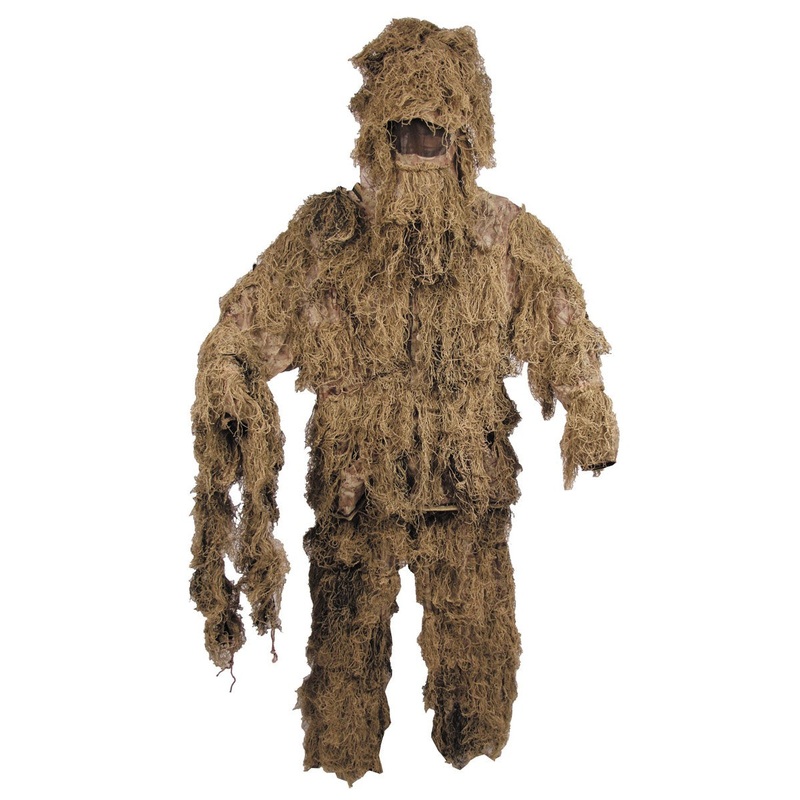 MFH Ghillie Desert 3-Color Flame-Resistant Multi-Terrain Suit