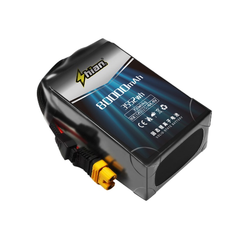 ShiAnMx 6S/12S/14S 80000mAh 10C 350Wh/kg High Density Solid-State Lithium Battery for Heavy-Lift UAV Drones