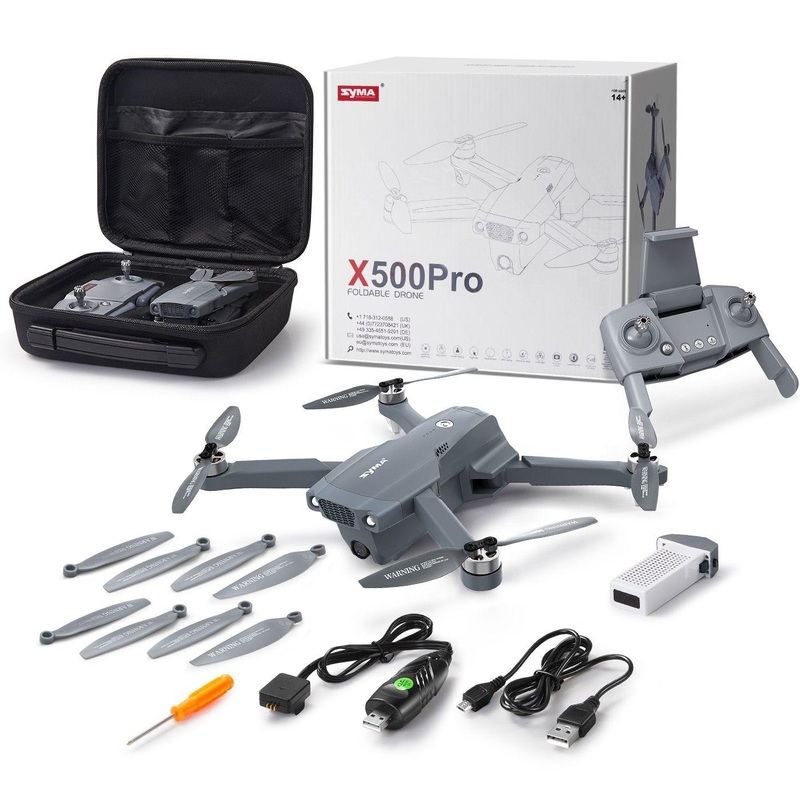 SYMA X500 Pro GPS Drones - with 4K UHD Camera RC Quadcopter Brushless Motor, 5G FPV Transmission, Follow Me, Auto Return Home