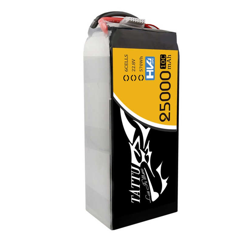 Tattu 22.8V 10C 6S 25000mAh HV LiPo Battery With XT90-S Plug