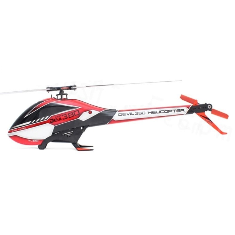 2023 New ALZRC Devil 380 Fast FBL 3D Flying RC Helicopter Super Combo With Motor ESC Servo Gyro RC Model toys Red 380 FBL KIT