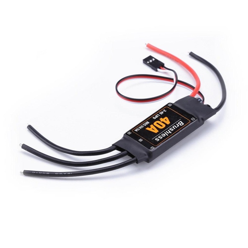40A Brushless ESC Speed Controller - Drone Airplanes Parts Components Accessories Speed Controller Motor RC Toys FPV Durable Quadcopter Helicopter 1pcs long line