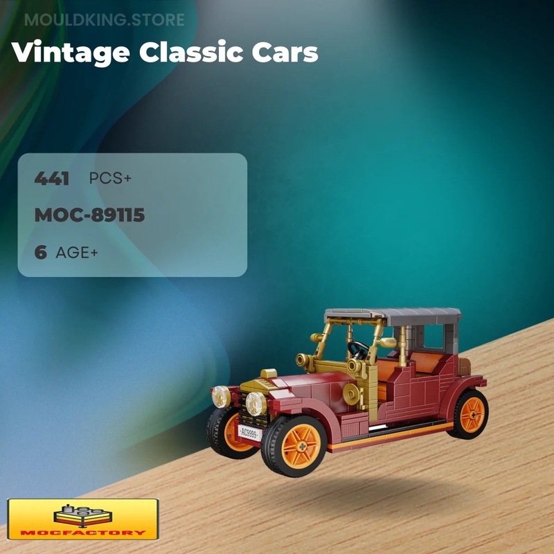 MOC Factory 89115 Vintage Classic Cars with 441 Pieces