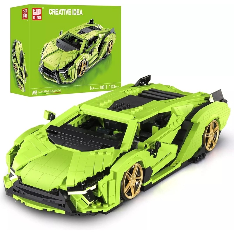 Mould King 10011 Mini SAI Sports Car MOC Building Blocks 1:14 Scale Model 1133pc