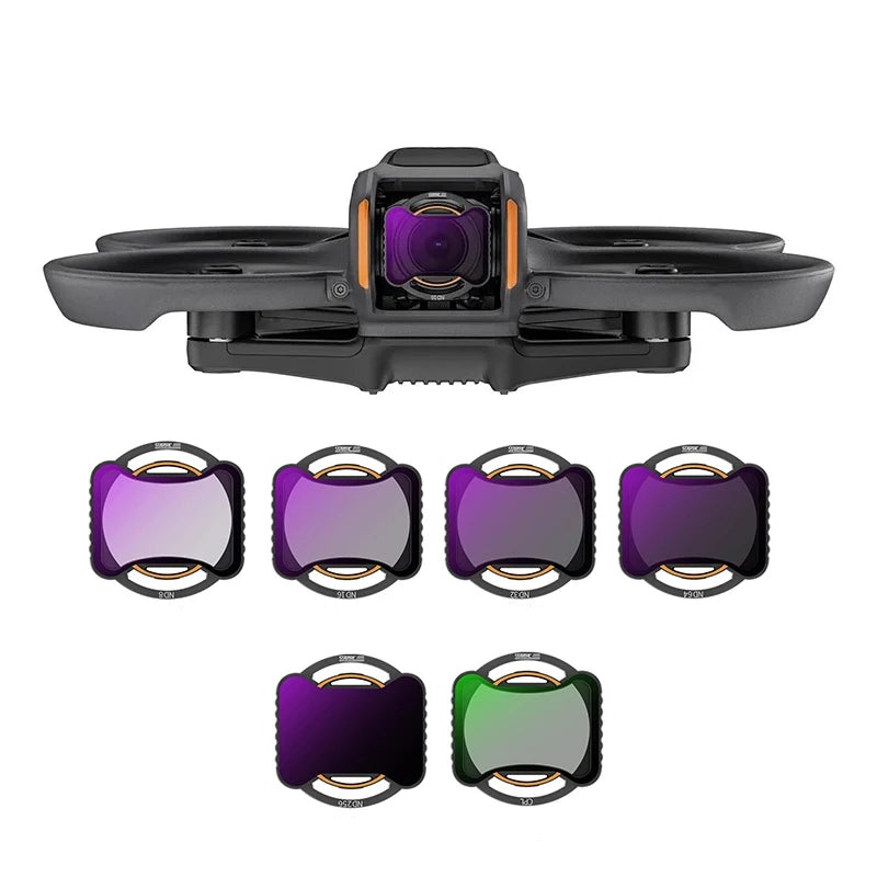 STARTRC ND Filter Set for DJI Avata 2 ND8/16/32/64/256, CPL & UV Lens Filters, 0.8g snap-on, multi-layer coated UV Filter