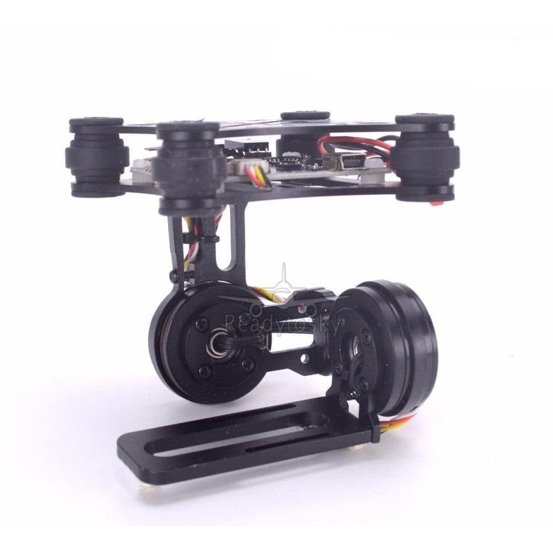 2-AXIS Brushless Gimbal Board - RTF FPV Airplane Gopro3 Lightweight Gimbal for Gopro3 4 Gopro Hero 5 6 Gopro session SJ4000 RC drones White