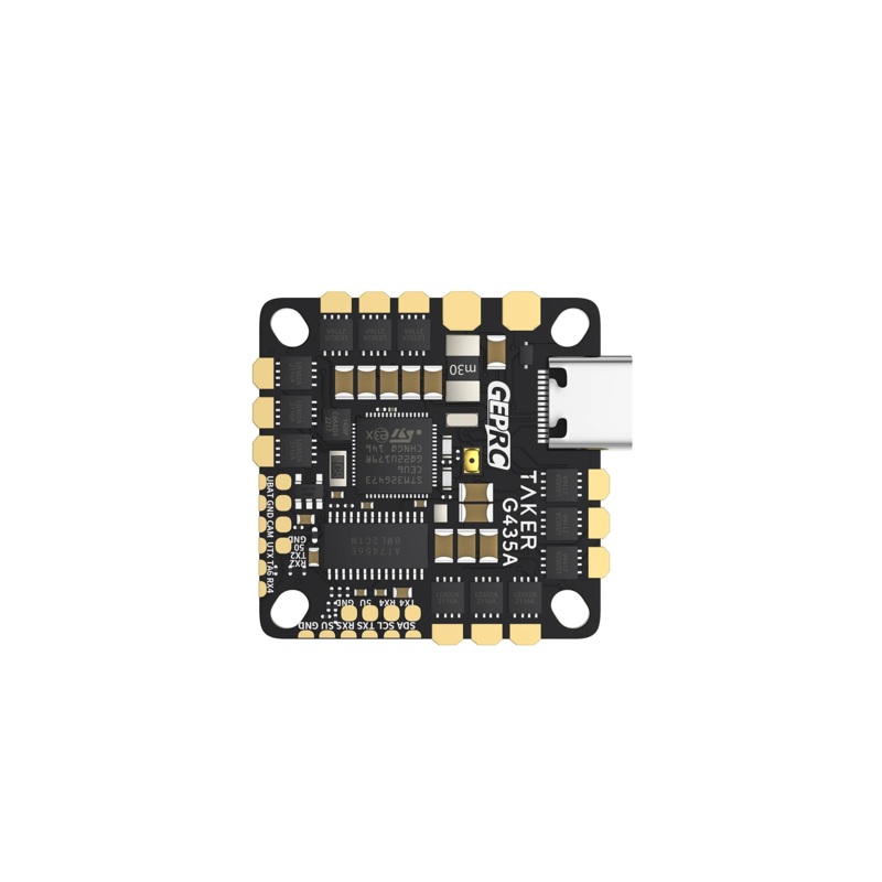 GEPRC GEP-TAKER G4 35A AIO Flight Controller, STM32G473, ICM42688-P, 2-4S, Type-C, 5V 3A TAKER G4 35A AIO Flight Controller