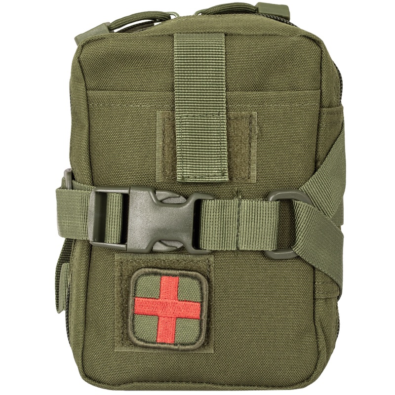 Horizontal Medical First Aid Kit in Olive Green