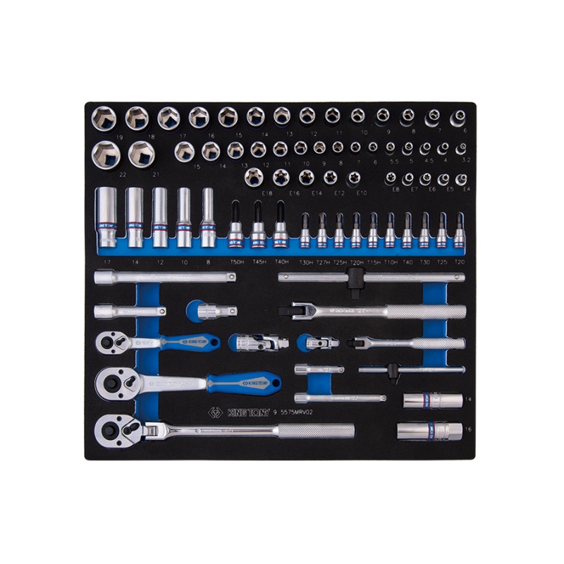75-Piece 1/2" Hex Socket Set in Carrying Case