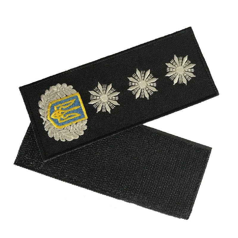 Black Velcro Chest Patch for First Rank Police General